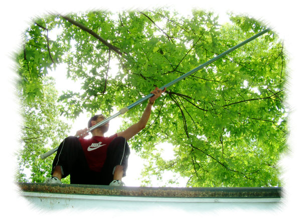 Enric on the roof